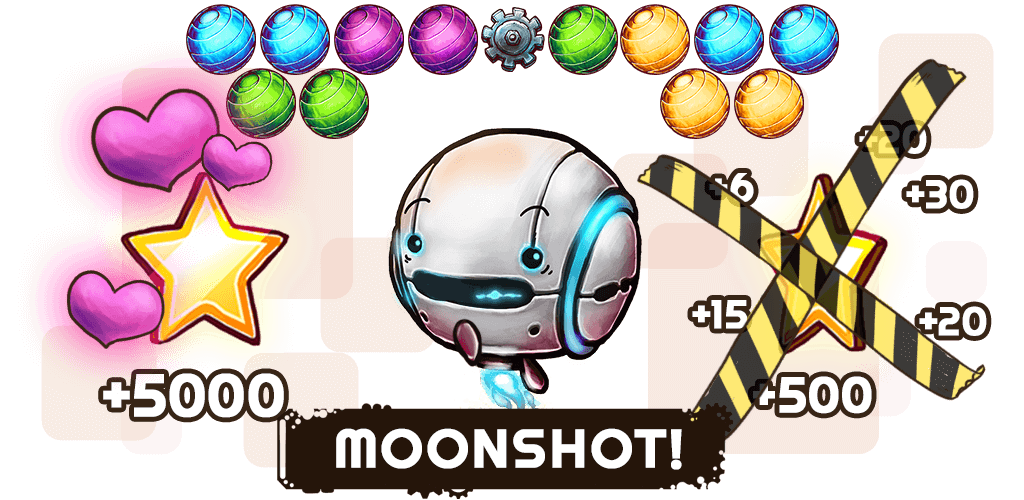 Neue Zählweise in Bubble Factory: Moonshot